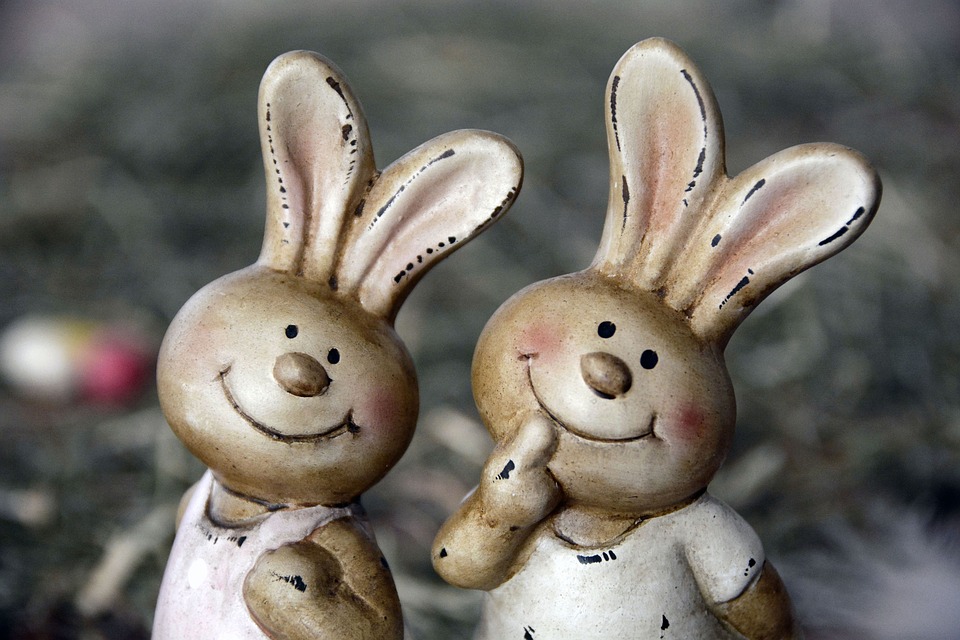 Coelhinhos felizes